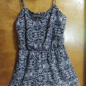 Love Reign Black & White Romper